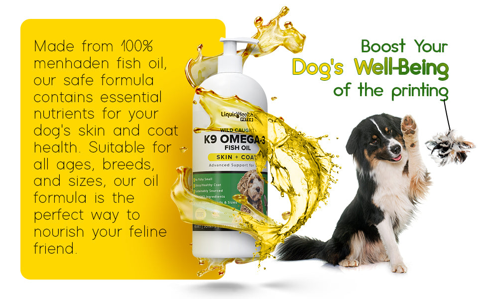 K9 Omega 3 Fish Oil For Dogs Liquid Health Pets