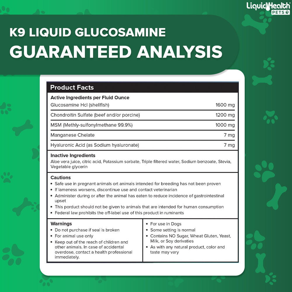 K9 Glucosamine For Dogs Joint Supplement