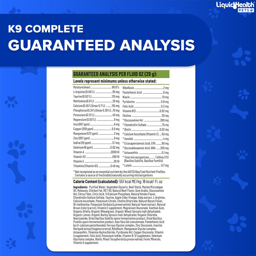NEW! K9 Complete 8-in-1 Multivitamin For Dogs