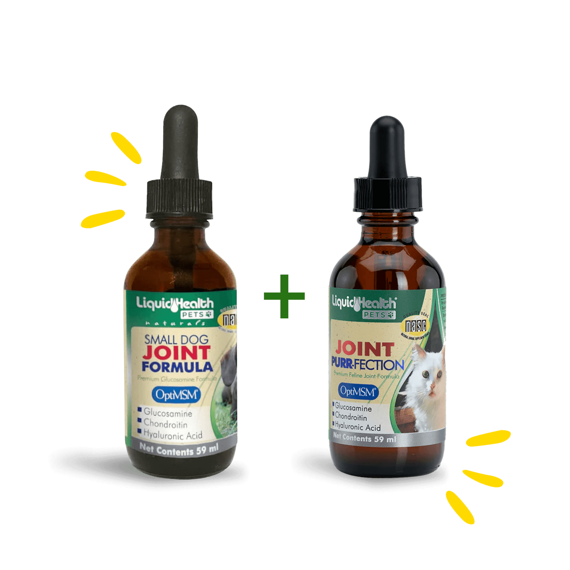 Liquid-Health-Pets-K9-Kitty-Joint-Dropper-Bundle-joint-purrfection-small-dog